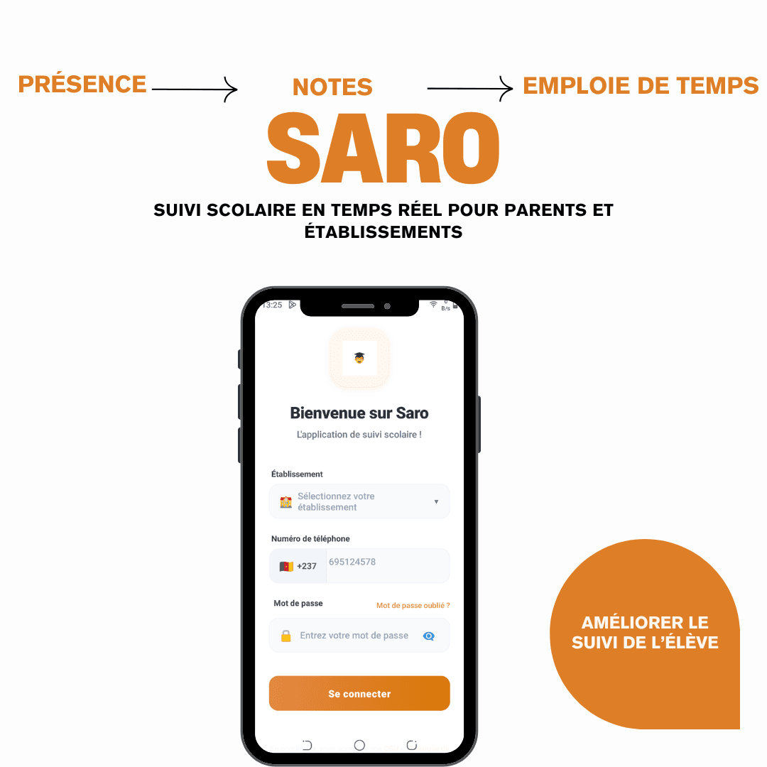 SARO — Application de suivi scolaire